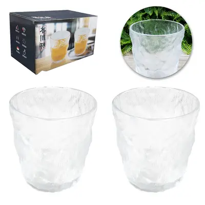 JOGO DE COPO DE VIDRO WHISKY COM 2 PECAS 300ML