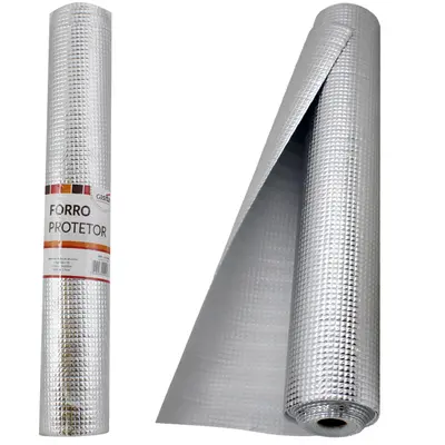 ROLO / FORRO / ESTEIRA / TAPETE MULTIUSO ANTIDERRAPANTE PARA ARMARIO E GAVETA METALIZADO PRATA IMPERMEAVEL 45X300CM