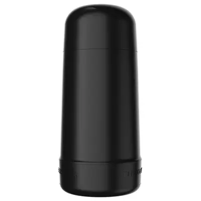 GARRAFA TERMICA COM AMPOLA DE VIDRO MINIGARBO PRETA 250ML