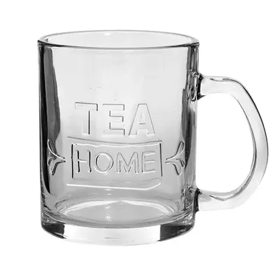 CANECA XICARA DE VIDRO TEA HOME 350ML