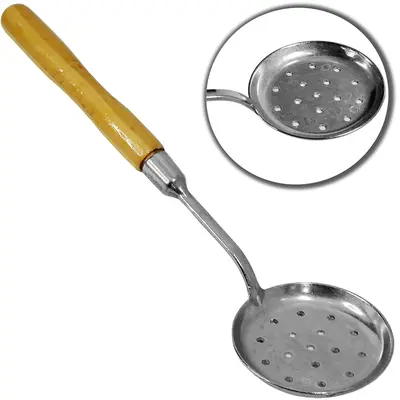 ESCUMADEIRA DE ALUMINIO FUNDIDO CB. MADEIRA 29CM