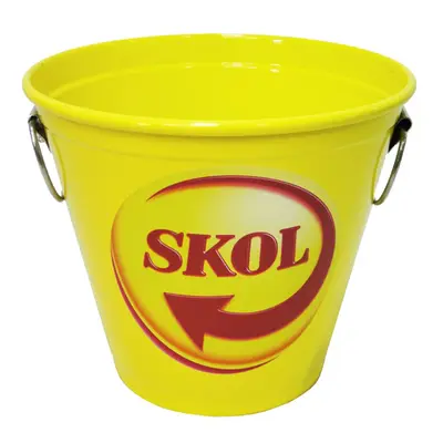 BALDE DE GELO DE ALUMINIO REDONDO COM ALCA SKOL 3 L 17X19CMØ