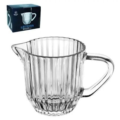 LEITEIRA DE VIDRO CRISTAL 220ML WOLFF MESA