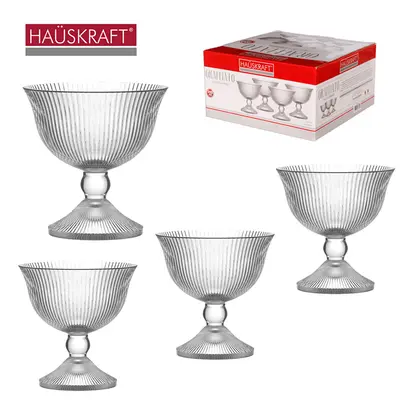 JOGO DE TACA DE VIDRO REDONDA PARA SOBREMESA RAFFIATO HAUSKRAFT COM 4 PECAS 200ML