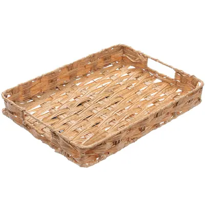 BANDEJA DE PLASTICO TIPO VIME RETANGULAR COM ALCA 38X28CM