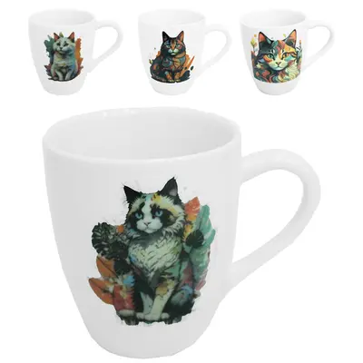 CANECA DE PORCELANA GATO 250ML