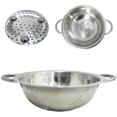 ESCORREDOR DE MASSAS DE INOX 7X21CM DE Ø