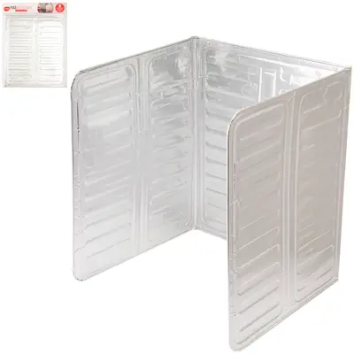 PLACA ANTI-RESPINGOS DEFLETOR DE OLEO DE COZINHA DE ALUMINIO 83,5X32,5CM