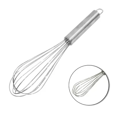 BATEDOR DE CLARA DE INOX FOUET MANUAL 30X7CM