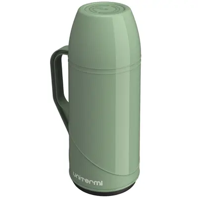 GARRAFA TERMICA COM AMPOLA DE VIDRO ROMA VERDE 1L