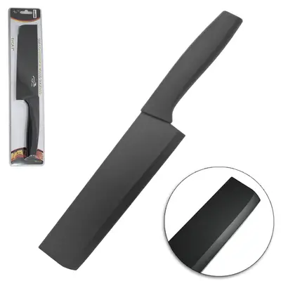 CUTELO FACA 7'' INOX CABO PLASTICO PRETO TOP CASA