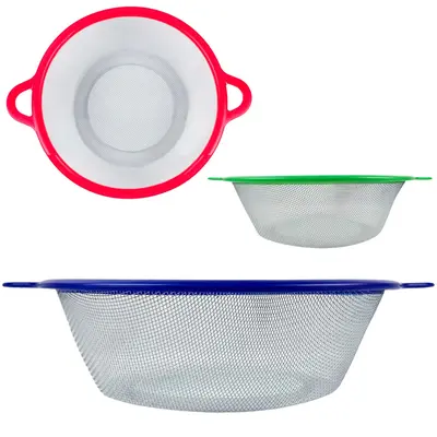 PENEIRA COADOR COM ALCA PLASTICO 7X28X22,5CM DE Ø