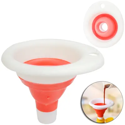FUNIL DE SILICONE RETRATIL ECOLUMI 8,5X7,5X7CM
