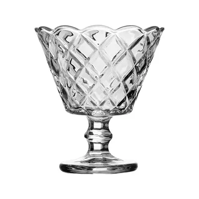 TACA DE VIDRO REDONDA PARA SOBREMESA DIAMANTE 150ML DP PLAY