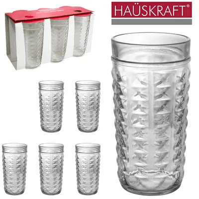 JOGO DE COPO DE VIDRO LONG DRINK SAFIM HAUSKRAFT COM 6 PECAS 240ML