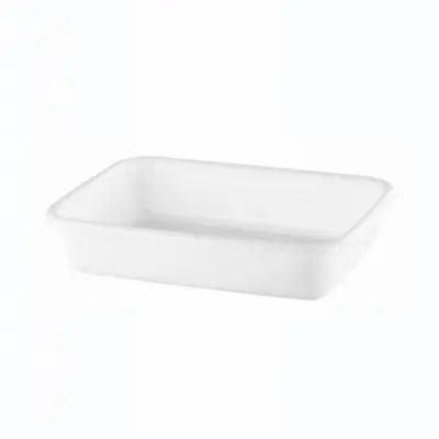 BANDEJA DE PLASTICO RETANGULAR LEITOSA MULTIUSO COM ALCA 3,5L 32X24X6,5CM