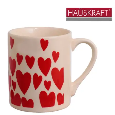 CANECA DE PORCELANA CORACAO HAUSKRAFT 300ML
