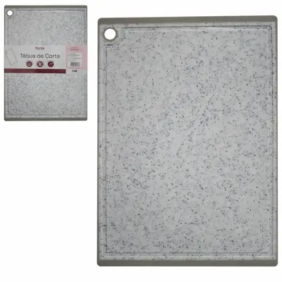 TABUA DE CORTE DE PLASTICO RETANGULAR MARMORE FACILE 38X26,5CM