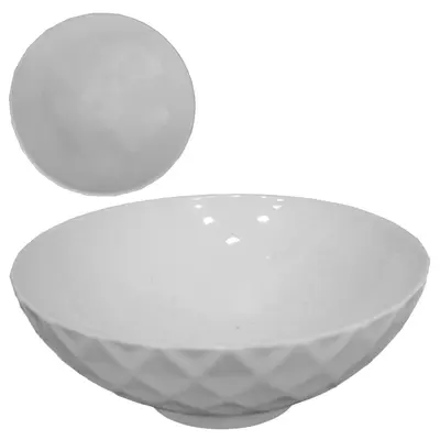 TIGELA DE PORCELANA REDONDA LUNA BRANCA 495ML 6X15CM DE Ø