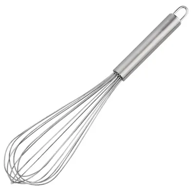 BATEDOR DE CLARA FOUET DE INOX MANUAL 34X8CM