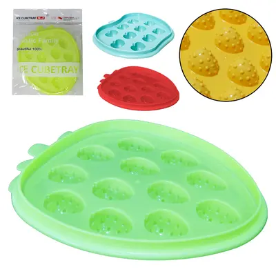 FORMA DE GELO COM 10 / 12 CAVIDADES SORTIDOS DE PLASTICO COLORS