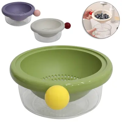 ORGANIZADOR DE PLASTICO REDONDO COM CESTO ESCORREDOR 7X18X15,5CM DE Ø