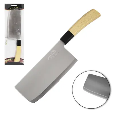 CUTELO DE INOX 7'' CABO TIPO MADEIRA TOP CASA