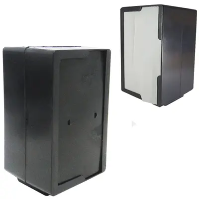 PORTA GUARDANAPO DE MESA TV VERTICAL DE PLASTICO PRETO