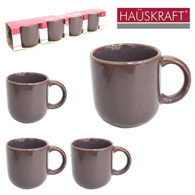 JOGO DE XICARA DE PORCELANA PARA CAFE MAEVE HAUSKRAFT COM 4 PECAS 110ML