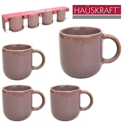 JOGO DE XICARA DE PORCELANA PARA CAFE MAEVE HAUSKRAFT COM 4 PECAS 110ML