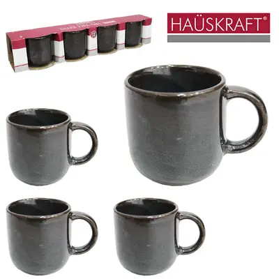 JOGO DE XICARA DE PORCELANA PARA CAFE MAEVE HAUSKRAFT COM 4 PECAS 110ML