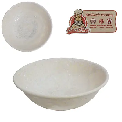 TIGELA DE MELAMINA REDONDA GOURMET GRANITO 330ML 5X15CM DE Ø BONS CHEFF