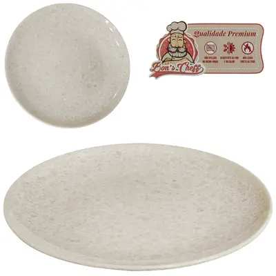 BANDEJA DE MELAMINA REDONDA GOURMET GRANITO 30CM DE Ø BONS CHEFF