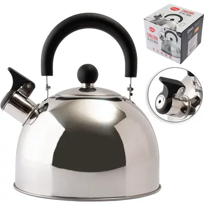 CHALEIRA DE INOX COM APITO 2,5L