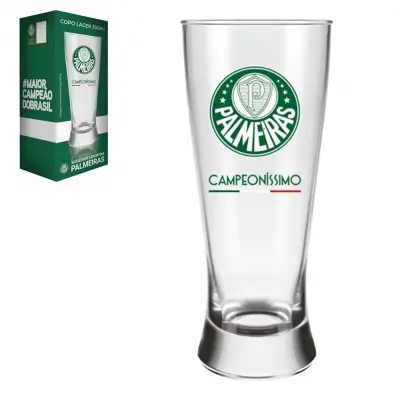 COPO LAGER DE VIDRO PALMEIRAS 300ML