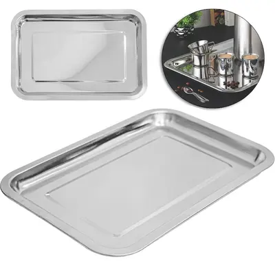 BANDEJA DE INOX RETANGULAR 39X29X2CM