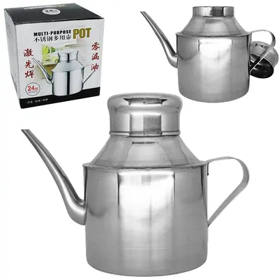 AZEITEIRO DE INOX 600ML NA CAIXA