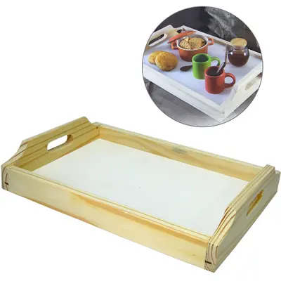 BANDEJA DE MADEIRA RETANGULAR 40X27CM