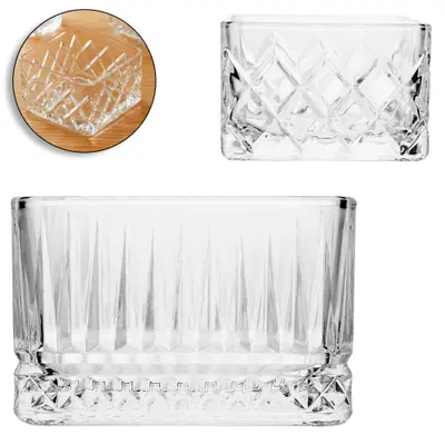 PETISQUEIRA DE VIDRO CRISTAL QUADRADA 9X6CM DP PLAY