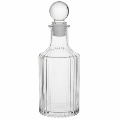 GARRAFA DECORATIVA DE VIDRO COM TAMPA 280ML
