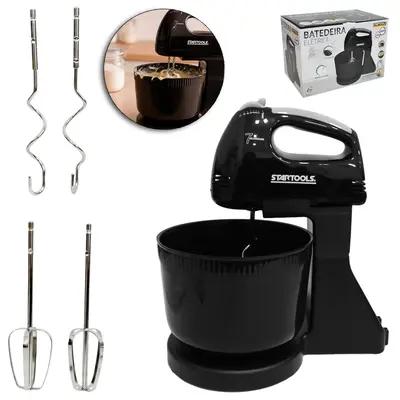 BATEDEIRA ELETRICA 220V 250W 2L COM 7 VELOCIDADES + 4 BATEDORES