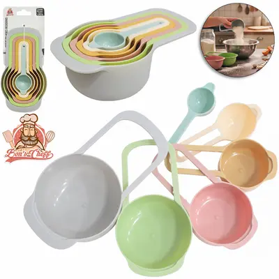 CONJUNTO DE COLHER MEDIDORA DE PLASTICO COM 6 PECAS 7,5/15/60/85/125/250ML BONS CHEFF