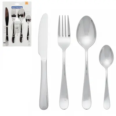 CONJUNTO DE TALHERES / FAQUEIRO DE INOX COM 4 PECAS
