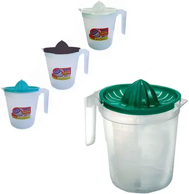JARRA DE PLASTICO 1,8L COM ESPREMEDOR DE FRUTAS COLORS