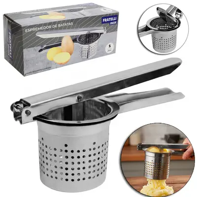 ESPREMEDOR / AMASSADOR DE BATATA DE INOX 26CM