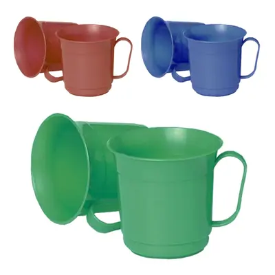 CANECA DE PLASTICO LISA COM 6 PECAS 300ML