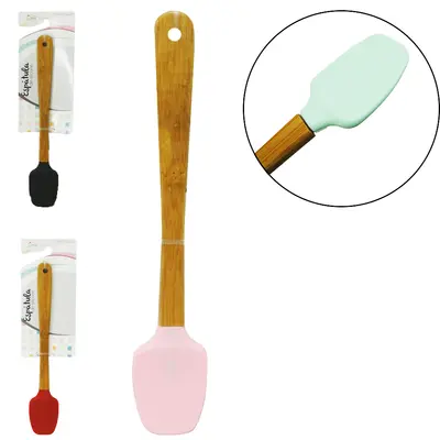 ESPATULA DE SILICONE MULTIUSO COLORS CABO BAMBU 21X4CM