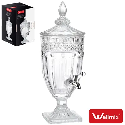SUQUEIRA DISPENSER DE VIDRO COM BASE SPLEND 3L