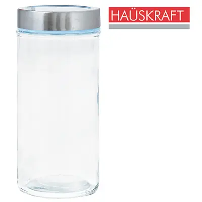 POTE DE VIDRO REDONDO COM TAMPA HERMETICA DE INOX HAUSKRAFT 1,75L