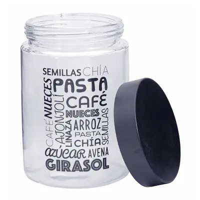 POTE DE VIDRO REDONDO COM TAMPA DE METAL 1300ML